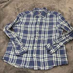 Vineyard Vines Blue Plaid Button-Up Shirt